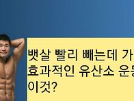 뱃살 빨리 빼는데 가장 효..