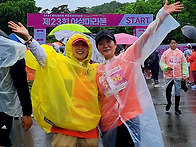 비바람 속에서 달리고 본 마라톤~&#1279..