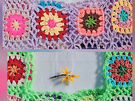 모티브 코바늘 조끼뜨기 ..