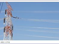 345kV 내장철탑에서 긴선..