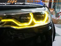 BMW 520D 엔젤아이 색상 ..