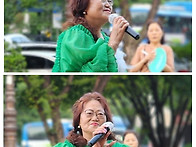 학원 학생들과 수변공원 ..