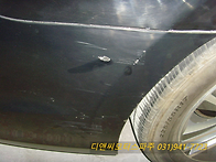 그랜저 뒷범퍼 긁힘기스복..