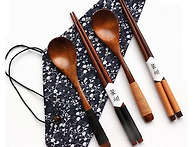 나무 수저, 젓가락 세트