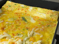 계란말이, 물 넣지..