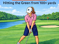 내리막 라이 아이언 샷 핵..