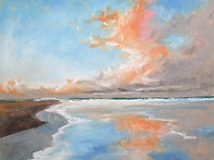 석양 (오일 파스텔)