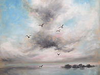 구름(오일 파스텔)