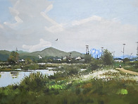 북한산이 보이는 공릉천