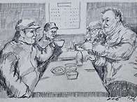 펜화 - 막걸리 한잔