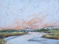 공릉천의 오후 (오일 파스..