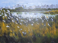 운정이 보이는 공릉천