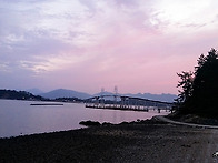 가우도 출렁다리(석양)