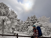 바래봉 설국(雪國)에서 만..