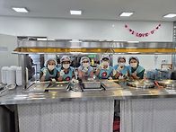 장애인복지관 배식봉사 둘..