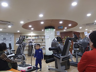 개울 운동센타에서 추첨하..