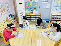 미술활동 - 눈 내..