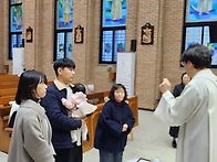 삼산성당 12월 유아 세례식
