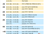 방송대 24년 년간 월별 계..