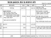 2023년 영선회 결산자료