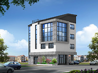 제주시 숙박건물 조감도