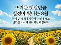 열정이 빛나는 8월