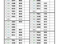 차량운행표