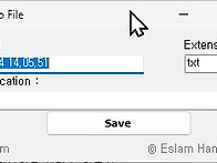 [Paste into File] ..