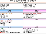 2026년 1월 인천산악회 산..
