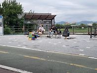 의암호 출렁다리 밑에서