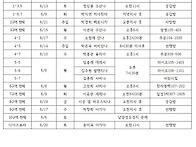 6월 반모임 일정표