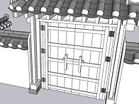 한옥 대문(협문)..