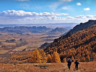 황금빛 초원, 몽골(Mongolia) 단풍트레킹 ..