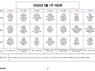 2026년 5월 1주차 성당 ..