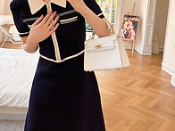 당일)S배색 원피스