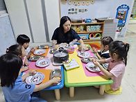 즐거운한가위 &#65308;송편만들기..