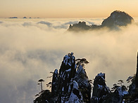 삼청산의 노을과운..