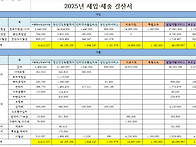 2025년도 세입 세출 결산..