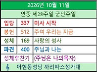 10월 11일 연중 ..