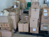 전자공장 창고 대량 처리