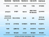 9월 마지막주 식단입니다.