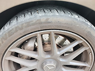 벤츠 S63 AMG 골드오렌지 캘리퍼도색.