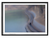 마장 호수 아침 안게