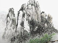 묵향- 바위산 그리..