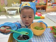 햇살3반 상추 비빔밥을 만..