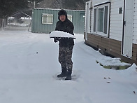 눈이 많이 왔어요