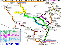 자리배치도 : 설악산4암자..