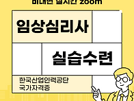 임상심리사2급 비대면 실습..