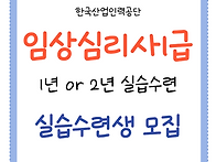 임상심리사1급 1년/2년 실..