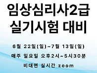 임상심리사2급 실기시험대..